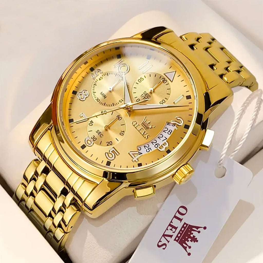 Reloj Olevs Chrono Gold