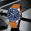 Reloj Mini Focus Leather Blue (44mm)